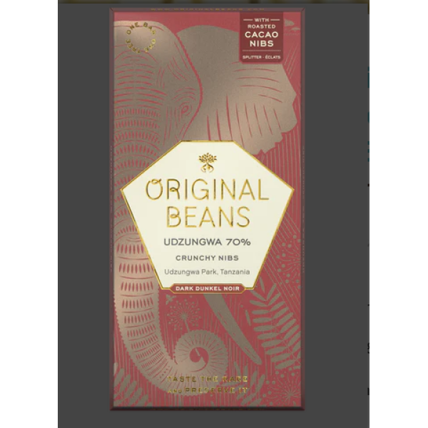 Original Beans Tanzania 70% tumma suklaa kaakaonibsillä, vegaaninen – kuva 2