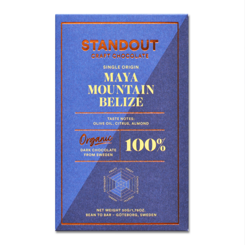 Standout Chocolate Belize Maya Mountain 100% tumma suklaa