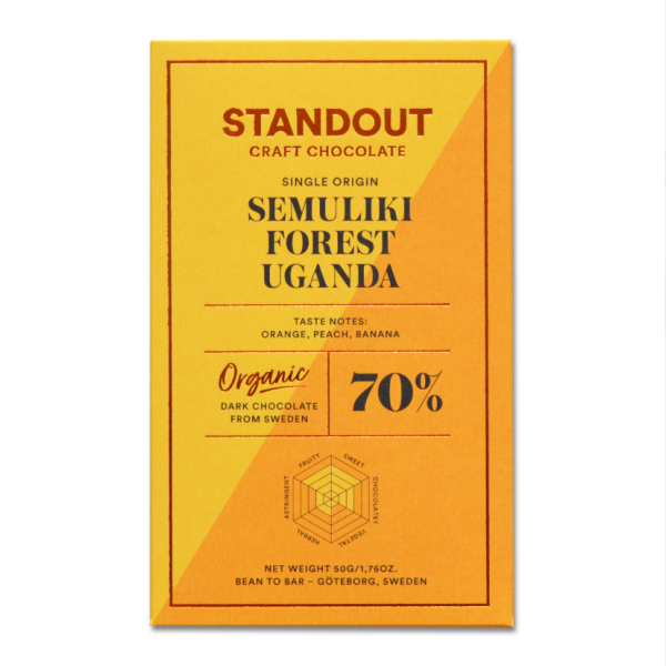 Uganda Semuliki Forest 70% tumma suklaa
