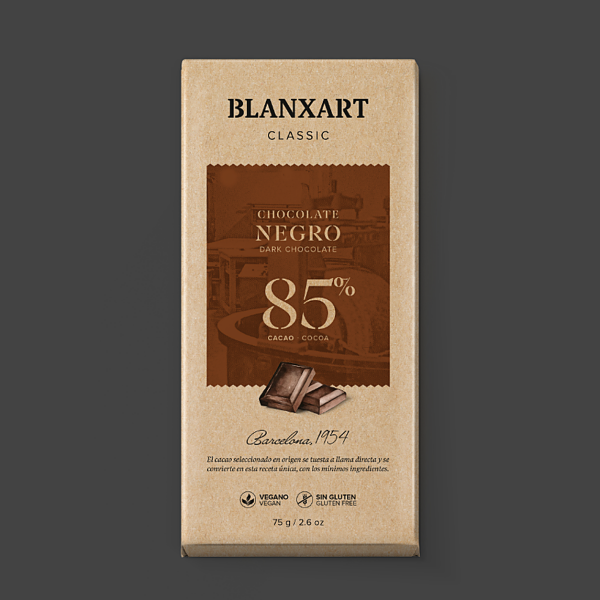 blanxart-classic-negro-85-1254x1254 Blanxart tumma suklaalevy classic 85 %, 75 g, vegaaninen