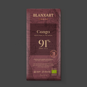 Blanxart tumma suklaa Congo 91 % 75 g – luomu ja vegaaninen