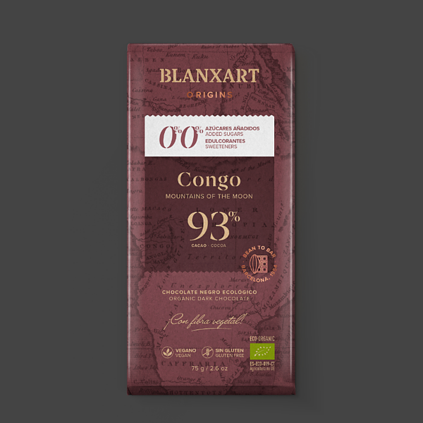 blanxart-congo-93-1254x1254 Blanxart tumma suklaalevy Congo 93 % sokeriton 75 g luomu, vegaaninen
