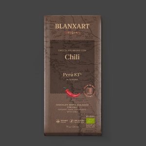 Blanxart Peru 83% tumma suklaa chilillä, vegaaninen