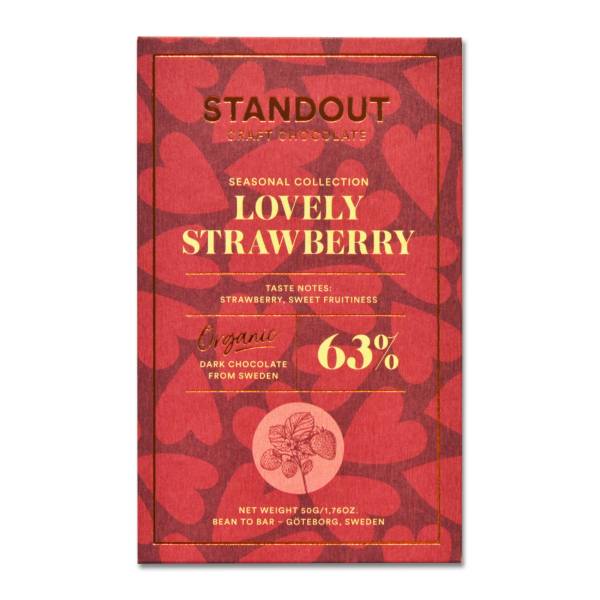 SC_LovelyStrawberry_Front_2_2500x2500 Lovely Strawberry 63 % tumma suklaalevy